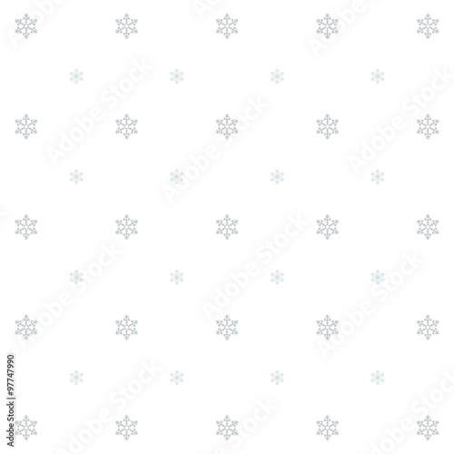 Wallpaper Mural Snowflake Simple Vector Seamless Pattern 1 Silver Torontodigital.ca
