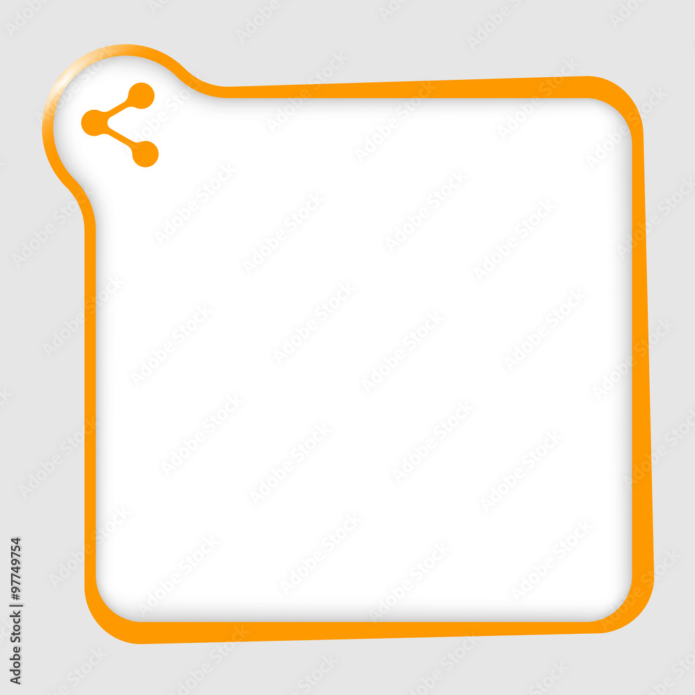 orange text box for any text with share icon orange text box for any text with share icon