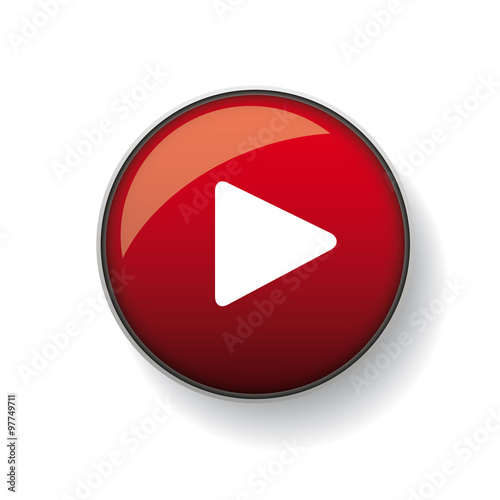 Play button icon. Vector illustration