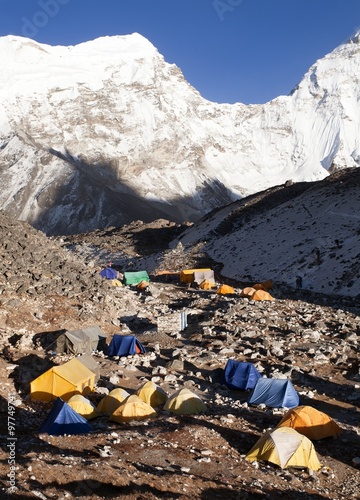 Base Camp of Island Peak (Imja Tse) near Mount Everest photo