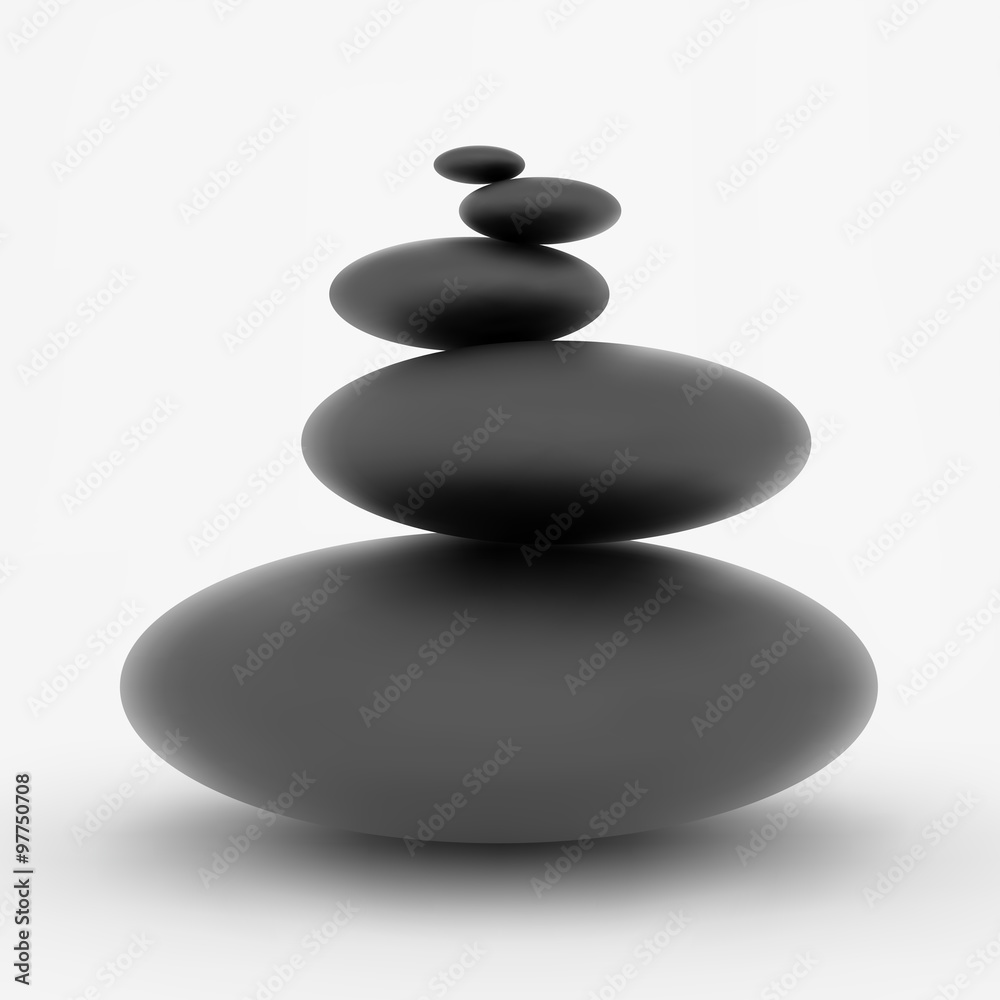 Spa stones. Vector 3d illustration. Spa stones. Vector 3d illustration.