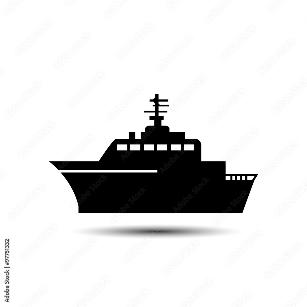 Obraz premium a ship. vector illustration
