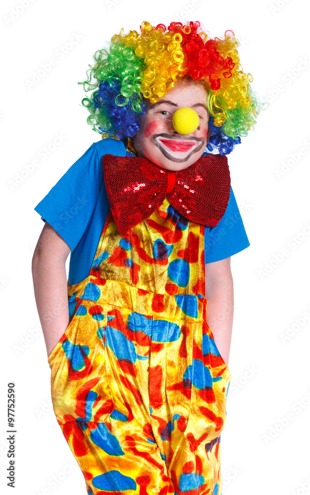 Happy boy clown.