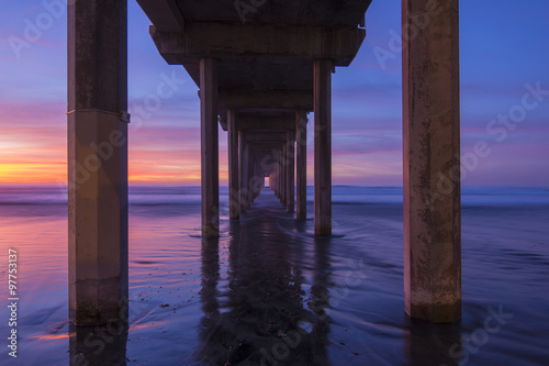 Diminishing perspective under concrete pier
