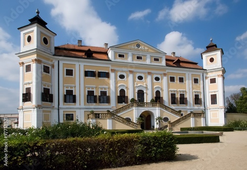 Baroque castle Milotice in Southern Moravia  Czech republic