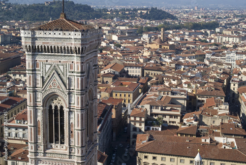 Florence. Campanile of Giotto and city view