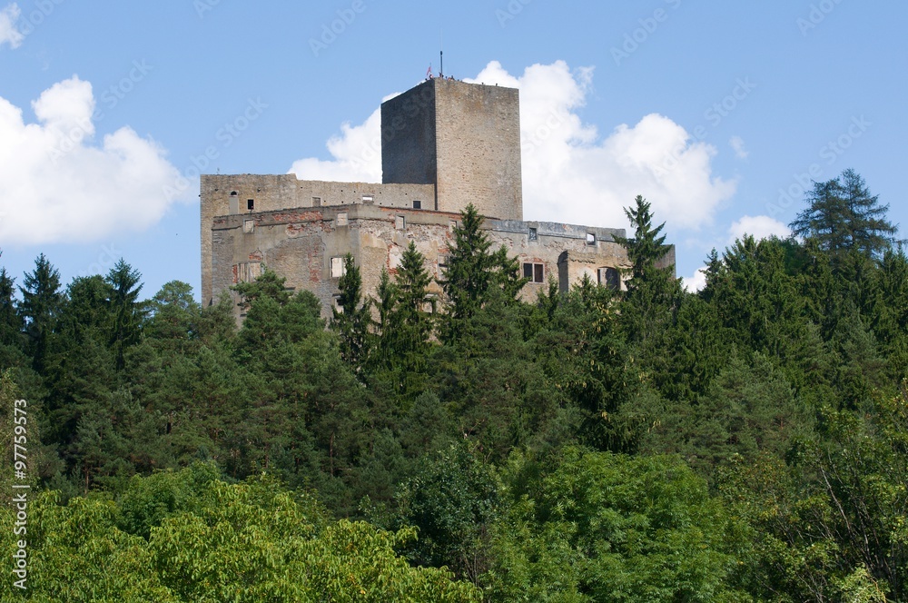 Ruins of castle Landstejn in southern Bohemia, Czech republic