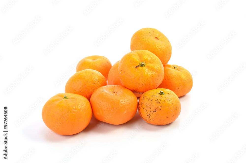 Orange fruit isolated on white background Orange fruit isolated on white background