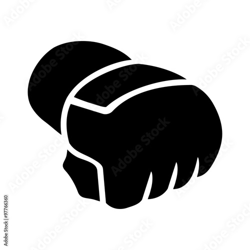 Mixed Martial Arts - MMA - gloves flat icon 
