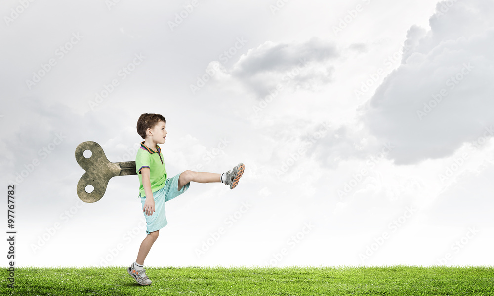 Hyperactive happy child Hyperactive happy child