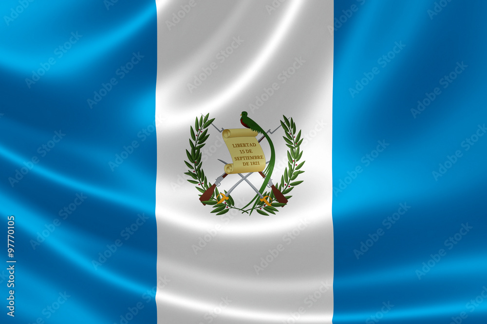 Obraz premium Republic of Guatemala's National Flag