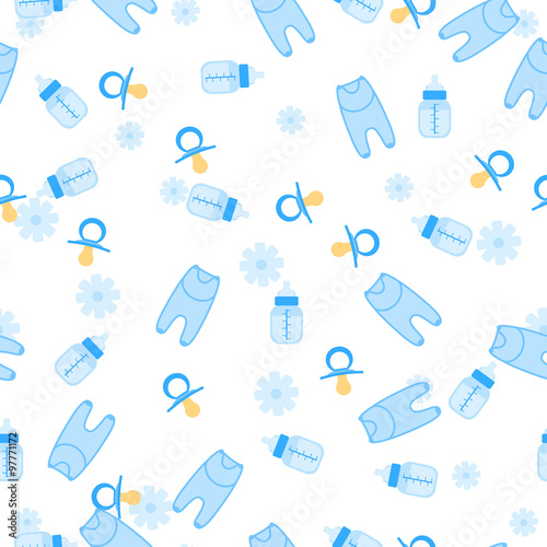 Baby Shower Seamless Pattern