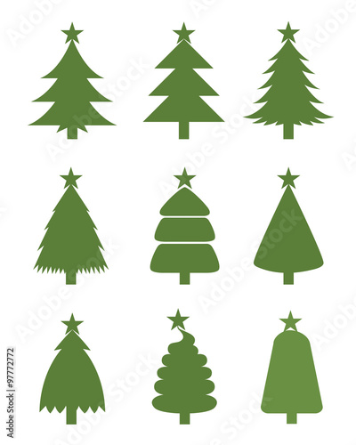 christmas tree silhouette