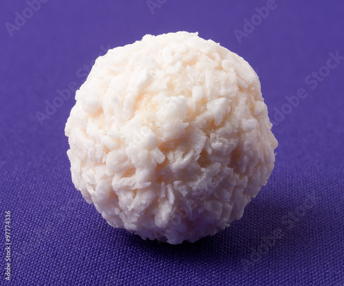 White coconut candy photo