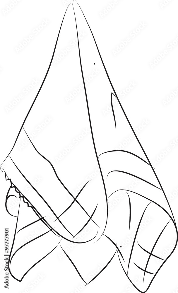 handkerchief ilustration Stock Vector | Adobe Stock