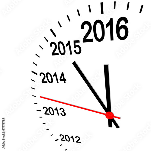 new year 2016 clock