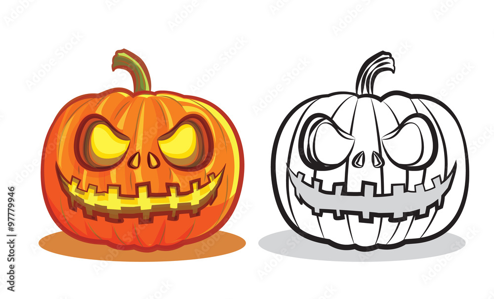 pumpkin devil face pumpkin devil face