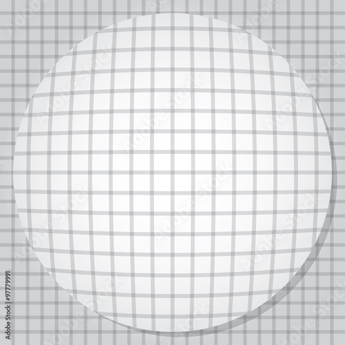 Bulging circle. Vector illustration EPS10