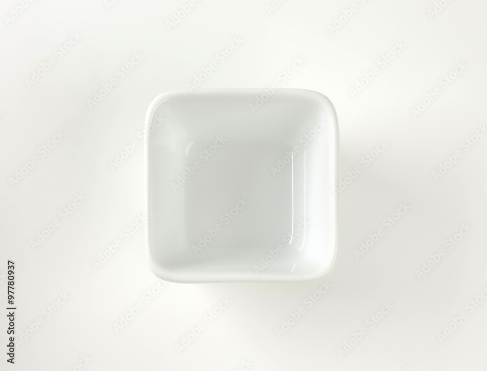 Rounded square white bowl Rounded square white bowl