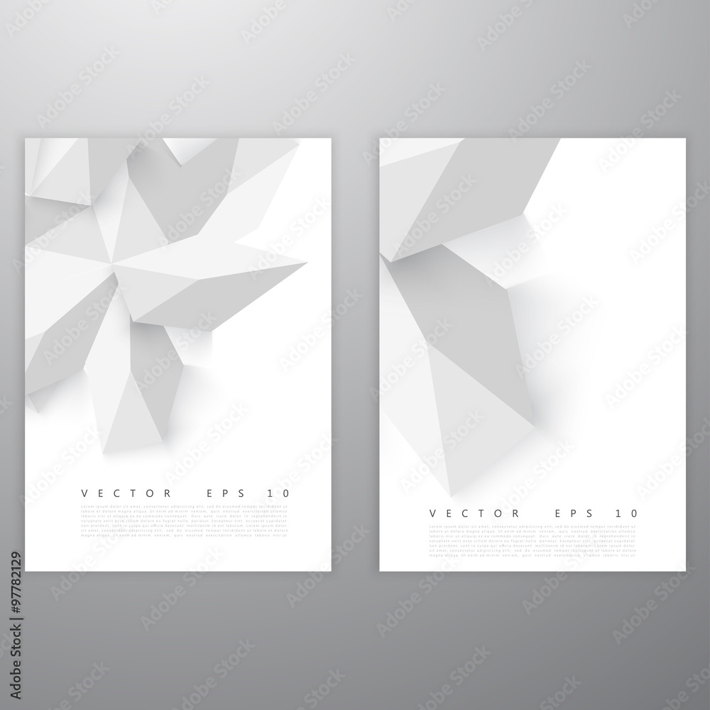 Fototapeta premium Vector background abstract polygon triangle. 