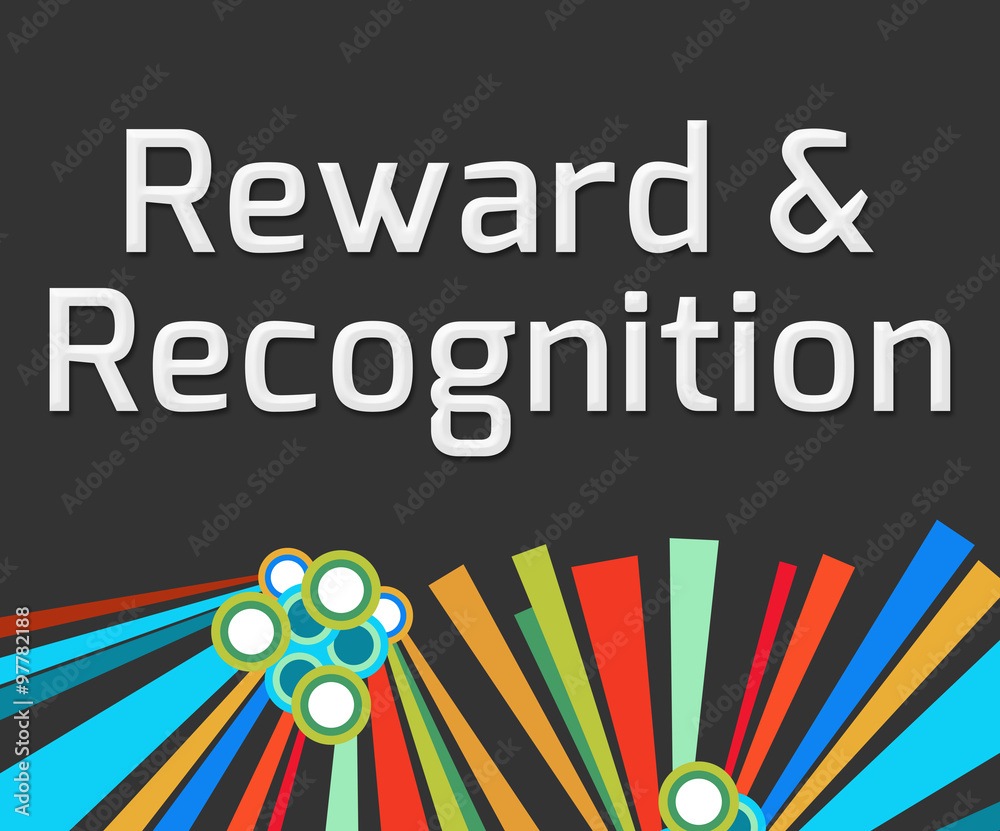 Reward Recognition Dark Colorful Elements 
