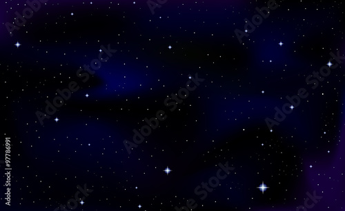 Beautiful cosmic vector background with stars and constellations in outer space. Vector  eps 10