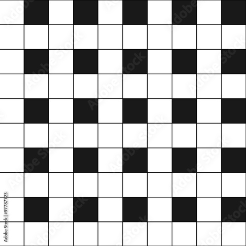 Chess Board Black White Background Vector Illustration