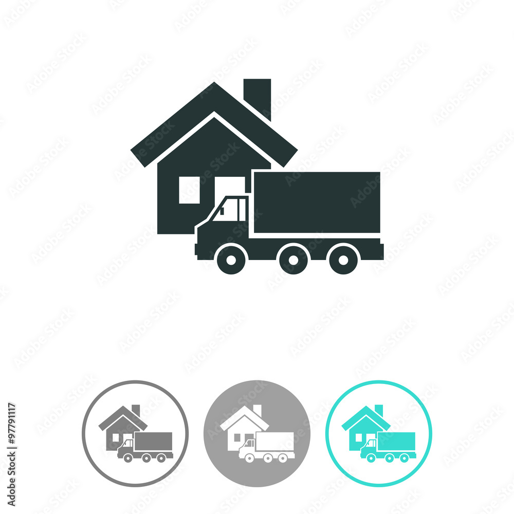 Home delivery vector icon. Home delivery vector icon.