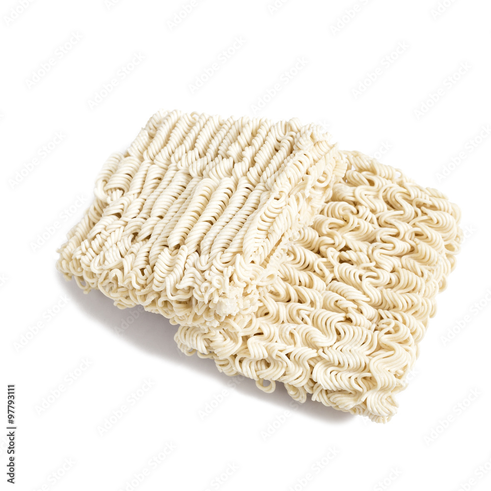 two Instant noodles, isolated on white background two Instant noodles, isolated on white background