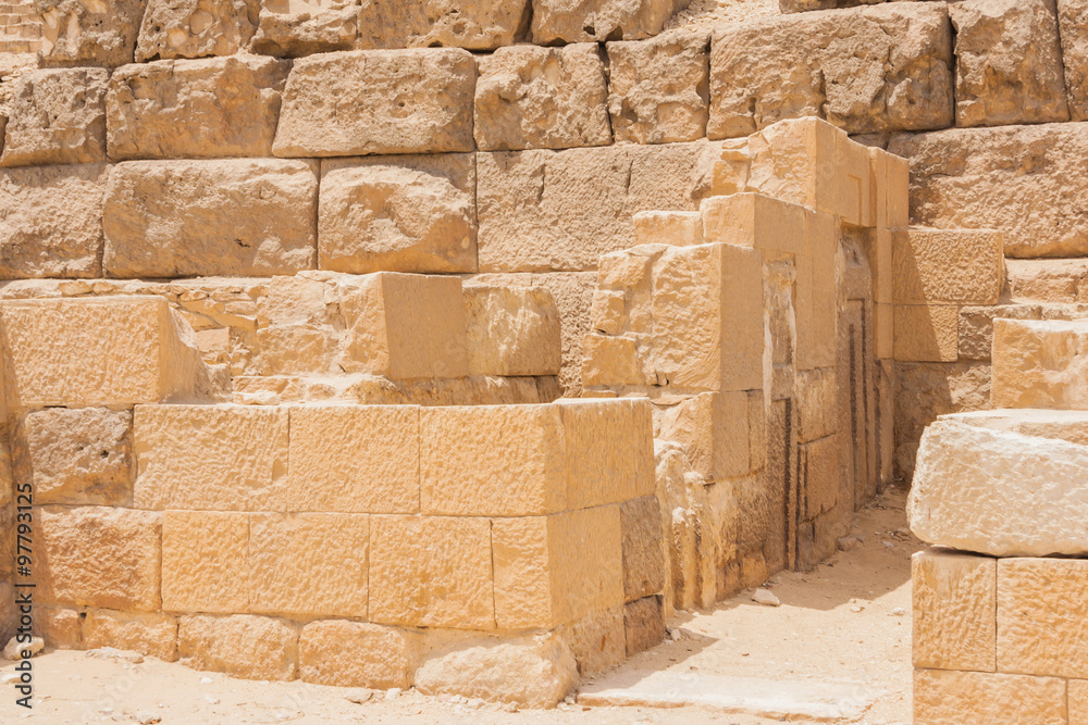 Ancient ruins of Giza.