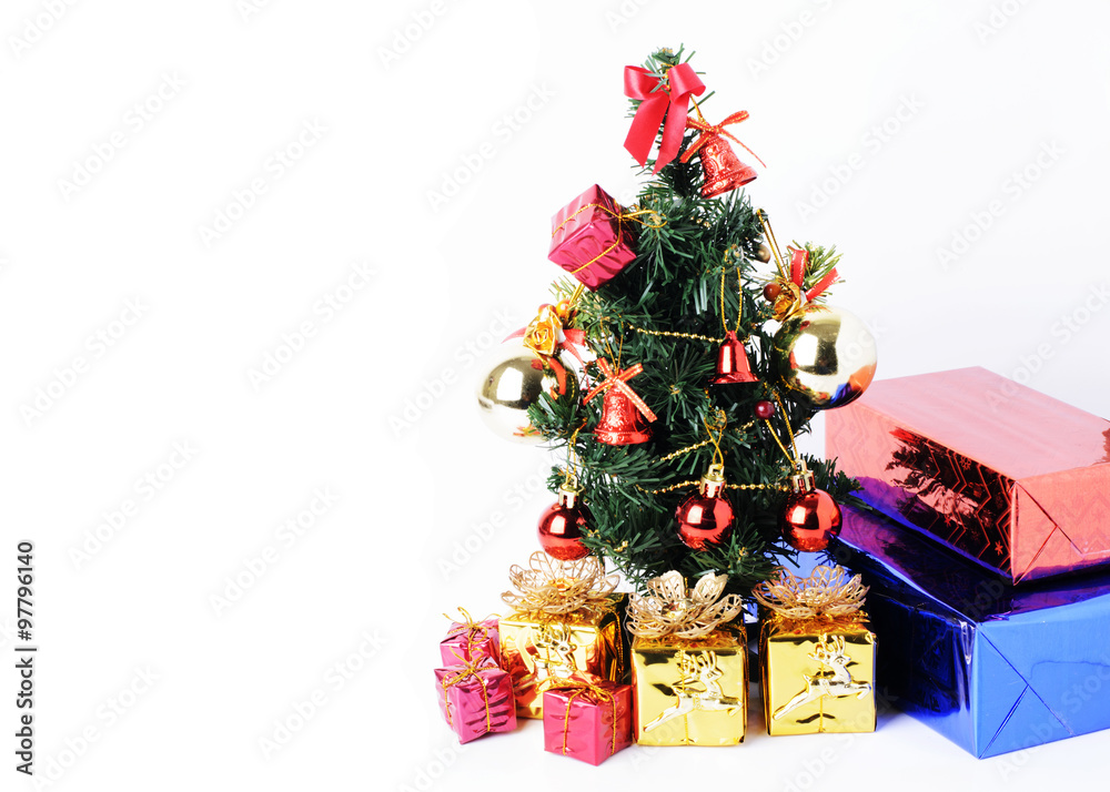 Christmas tree decoration Isolated on white backgrounds Christmas tree decoration Isolated on white backgrounds