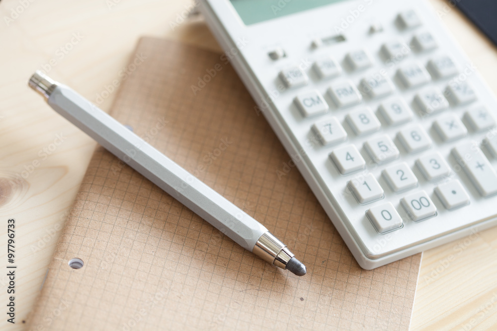 calculator pencil and notebook calculator pencil and notebook