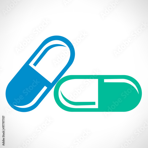 capsules vector symbol