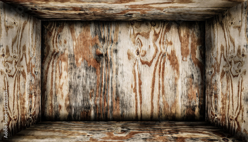 Inside wooden box