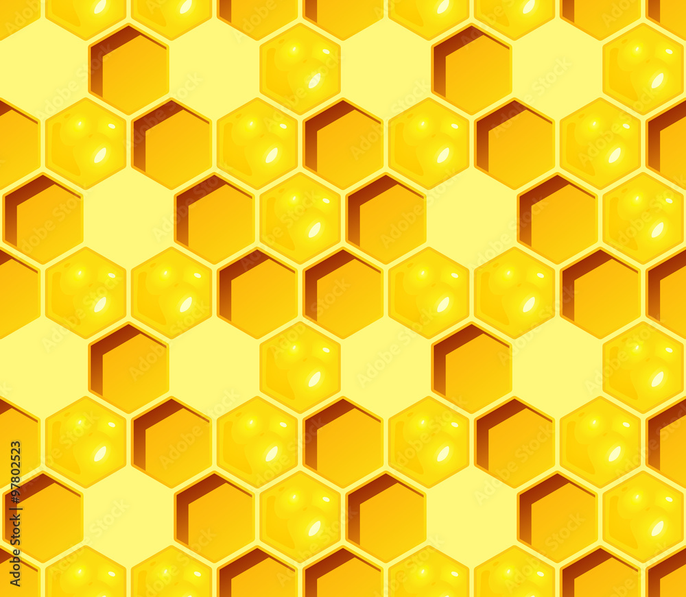 Honeycomb Seamless Vector Pattern Honeycomb Seamless Vector Pattern