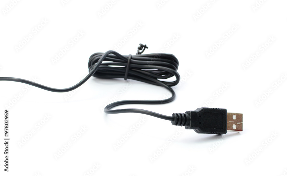 usb plugs isolated on a white background usb plugs isolated on a white background