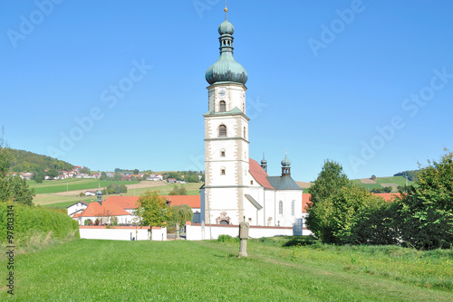 Wallfahrtskirche und Wallfahrtsort Neukirchen beim Heiligen Blut im Bayerischen Wald,Bayern,Deutschland