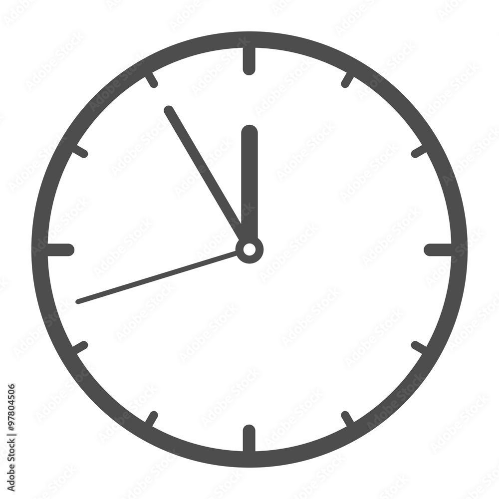 Uhr - fünf vor zwölf
