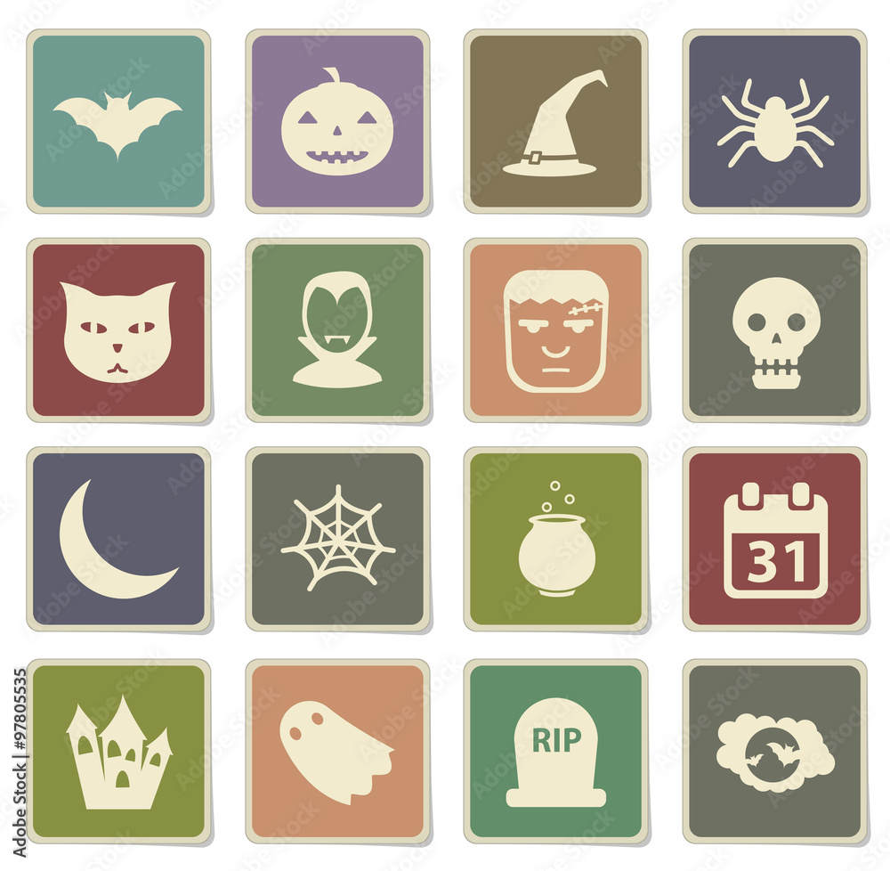 Halloween simply icons Halloween simply icons