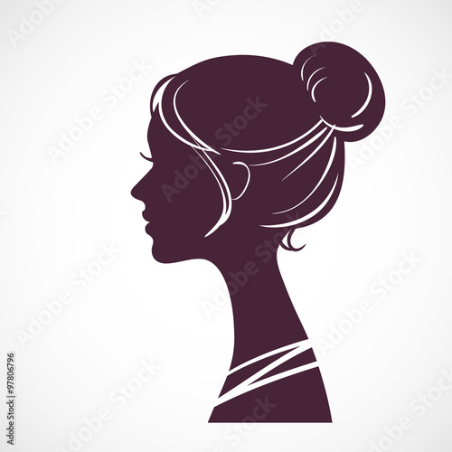 Women silhouette head 