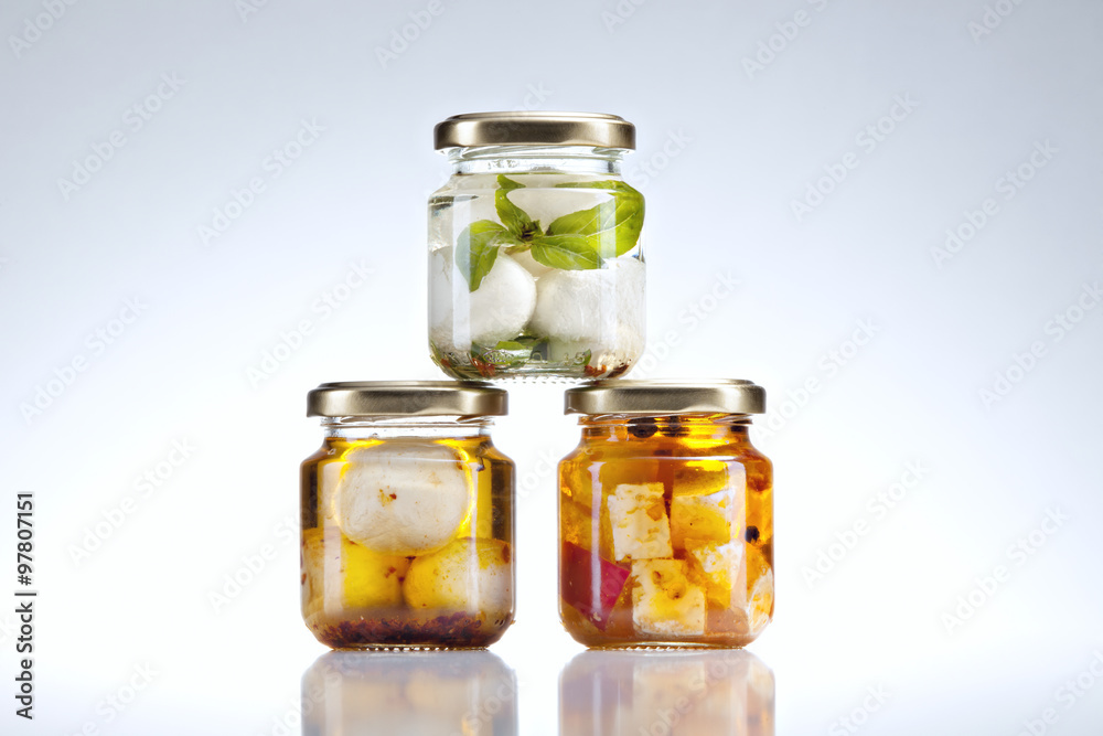 goat cheese in jars goat cheese in jars