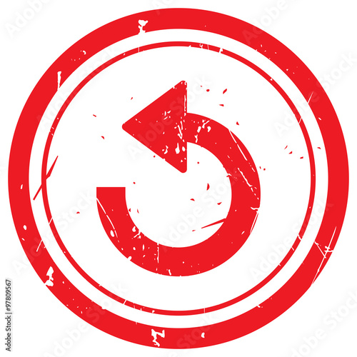 Red Undo rubber stamp