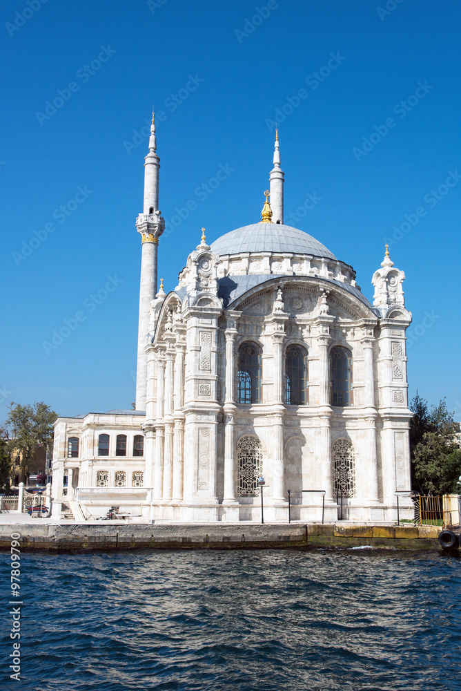 The Ortakoy Mosque at the Bosphorus in Istanbul, Turkey