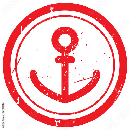 Red Anchor rubber stamp