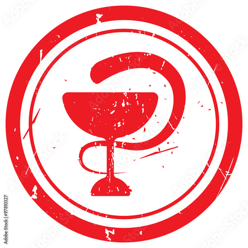 Red Medical  rubber stamp