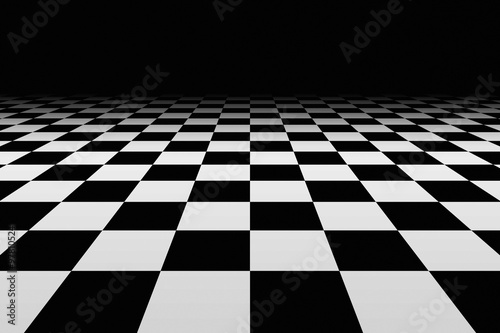 Checkered Background In Perspective