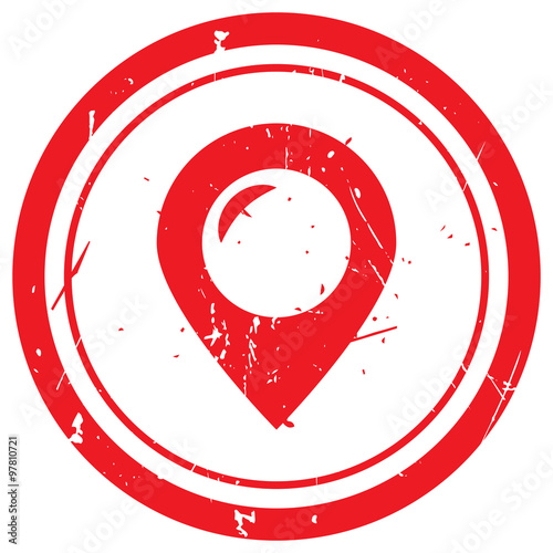 Red Place rubber stamp