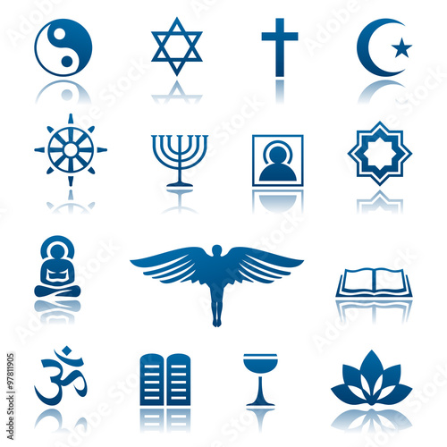 Religion icon set