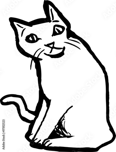 Domestic Cat Outline