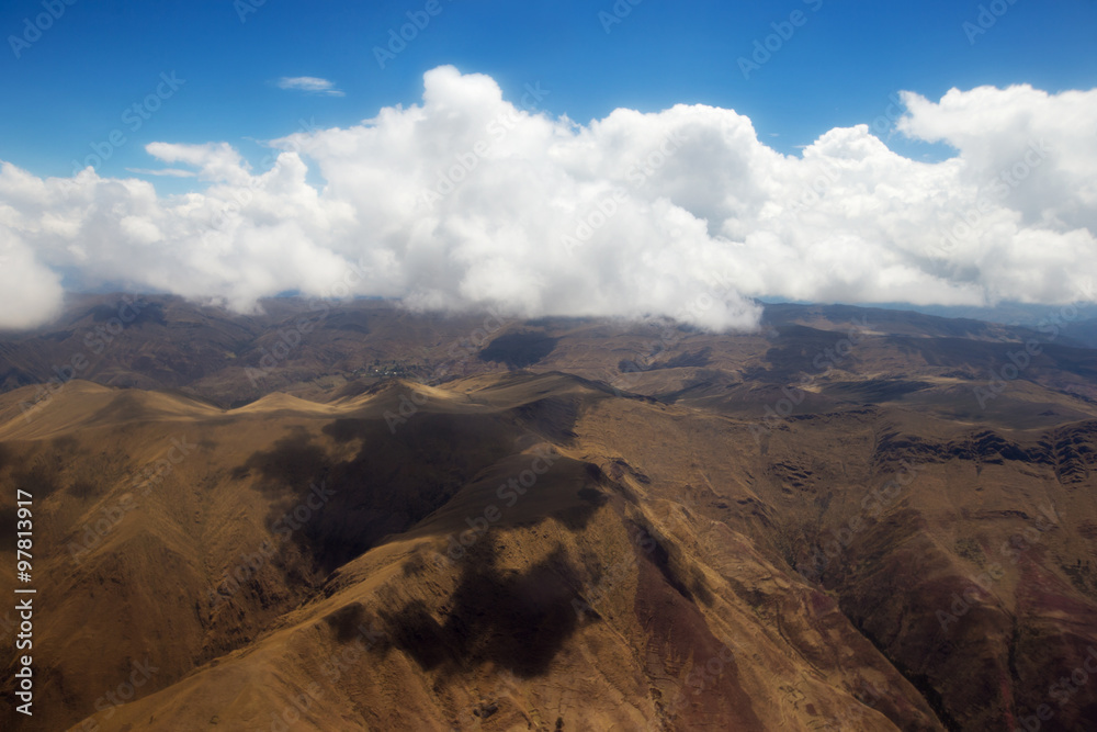 Blue sky with clouds background